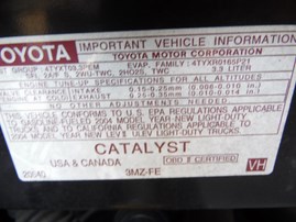 2004 TOYOTA SIENNA LE SILVER 3.3L AT Z17841